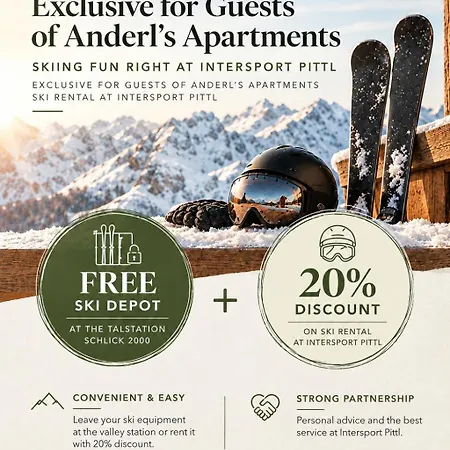 Apartmán Anderl's Stubaital Tirol *